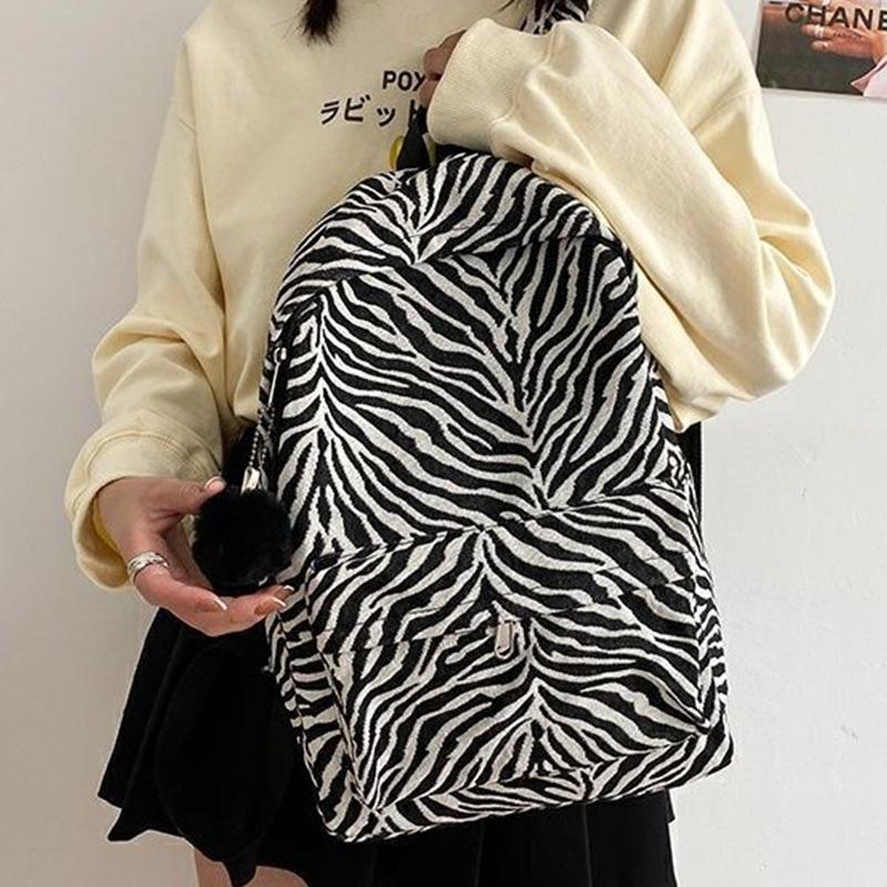 Canvas Backpack, Women'S Backpack, Anti-Theft Shoulder Bag, Teenage Girls'  Book Bag, Women'S Backpack