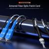 Qishao Telecom-Grade Armored SC-ST Fiber Patch Cable