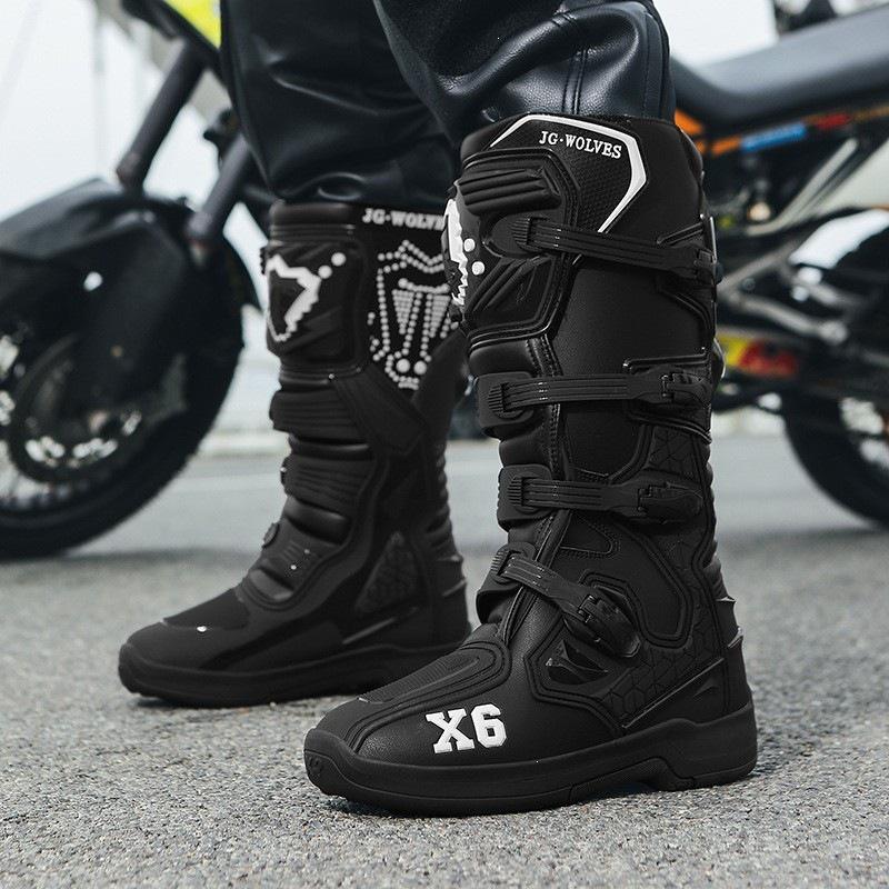 Motorrad-Stiefel für Herren und Damen für alle Jahreszeiten - Offroad-Renn-Kurzstiefel