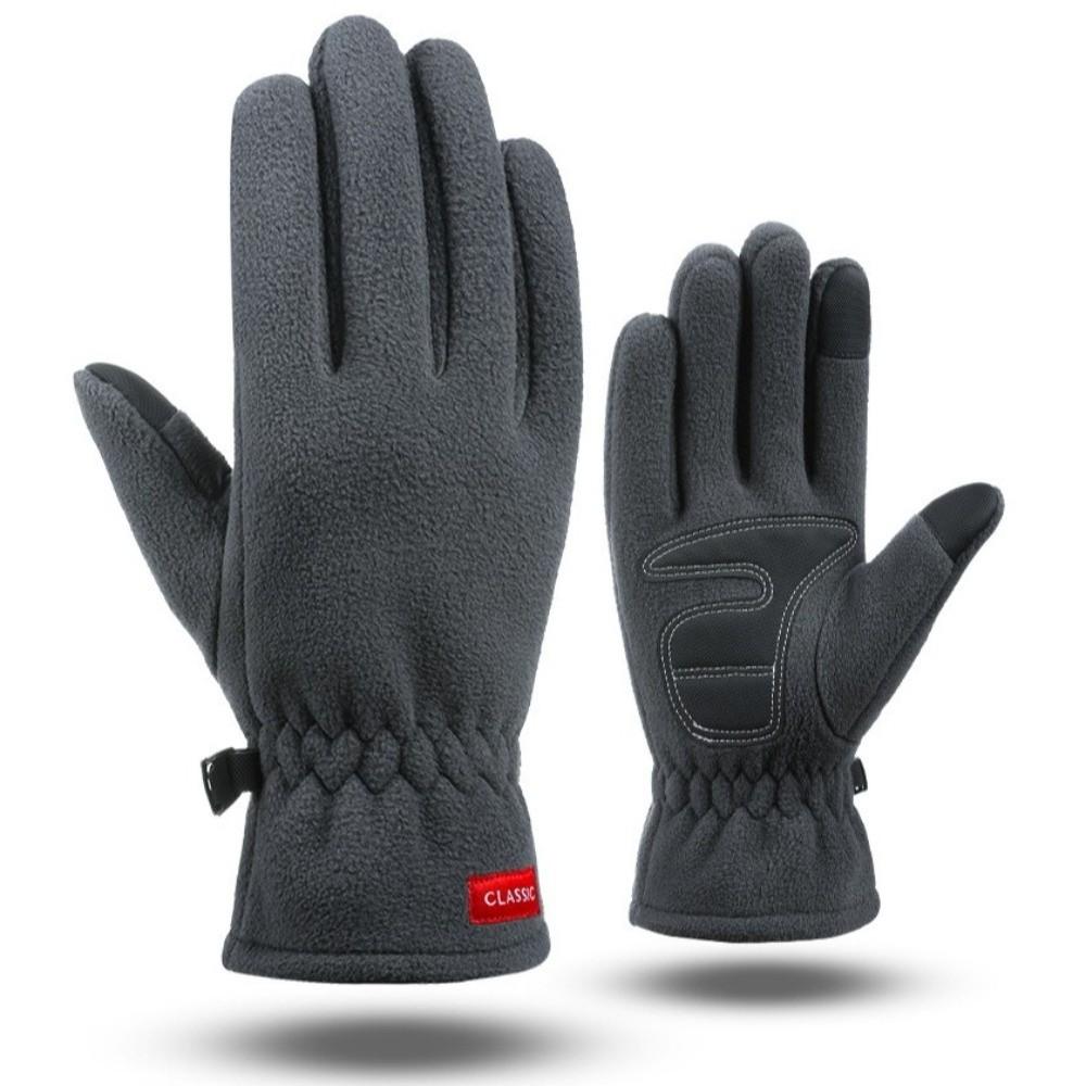 Warm Touch Screen Gloves Polar Fleece Driving Mittens New Skiing Gloves  Men