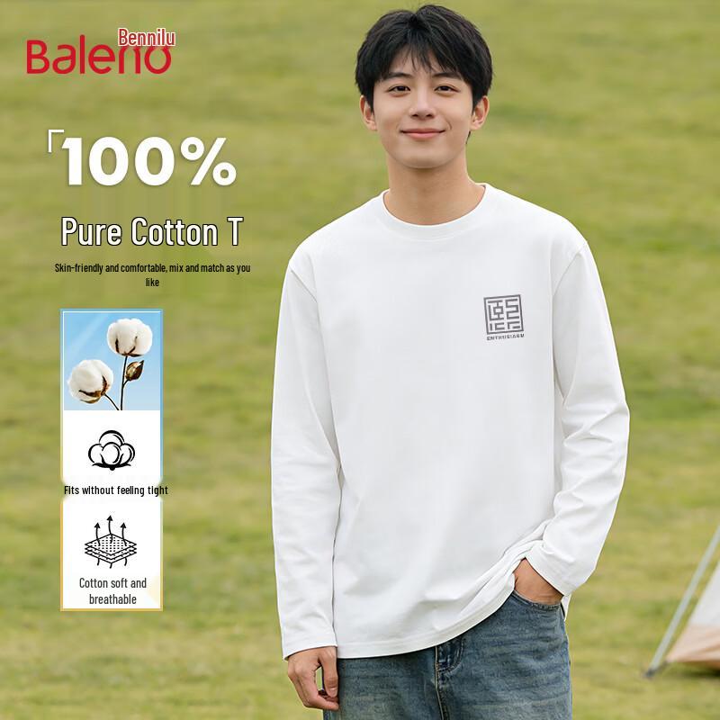 Baleno Men s Cotton Long-Sleeve T-Shirt 3XL
