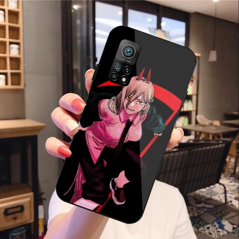 

Чехол для телефона с изображением «Человека бензопилы» в стиле аниме для Xiaomi 12 11T 10 9 Redmi Note 11 10 10S Pro Redmi 9 9A 8, черный стеклянный чехол для телефона из поликарбоната Redmi 9T