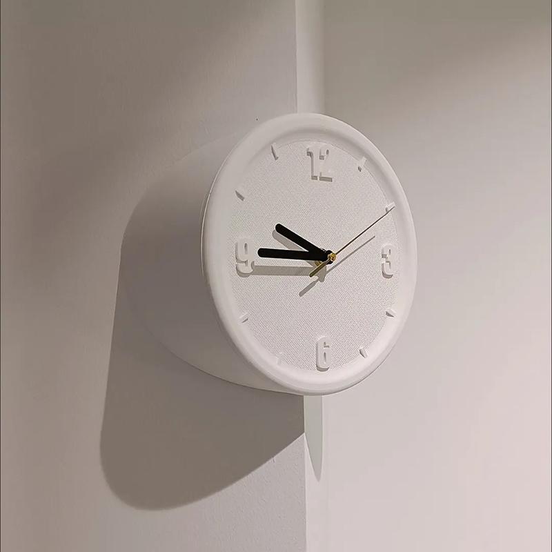 Corner Clocks Creative Wall Clocks Elegant Minimalism Clock Watch Digital Design Living Room Clock Modern Home Aesthetic Decoration Accessories