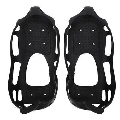 1 Pair Universal 24 Teeth Anti Slip Ice Cleat Shoe Grips Spikes Cleats Crampons for Hiking ClimbingL:39 42