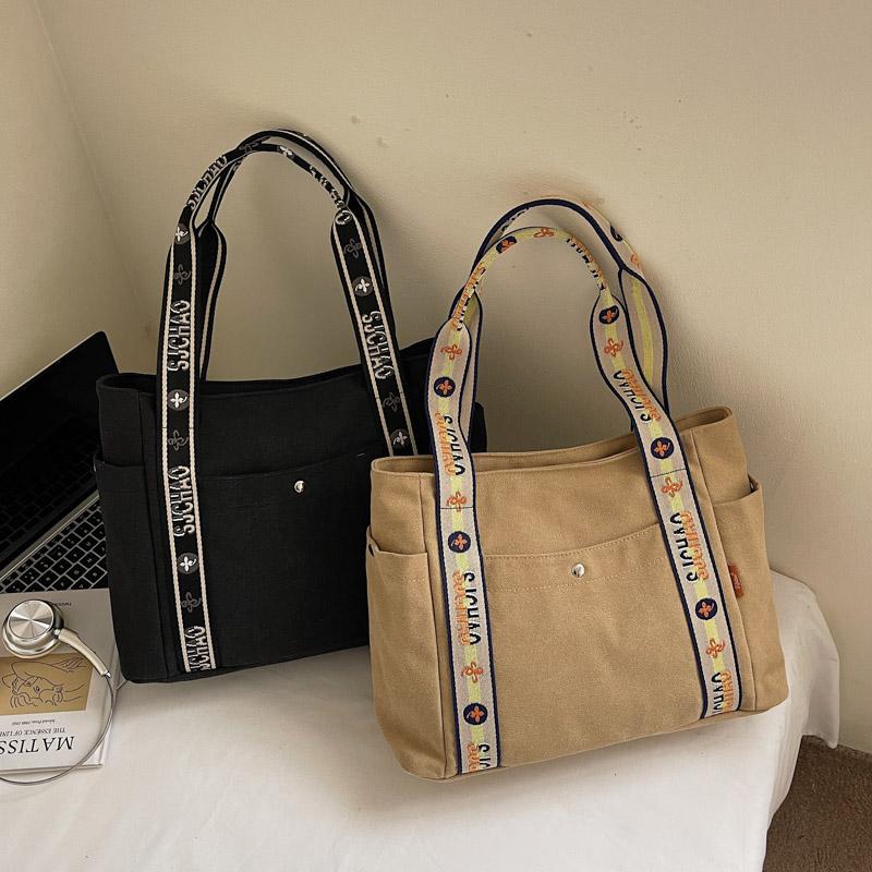 Casual Fashion Large Capacity Tote Bag Simple Travel Bag Women Large Shoulder Bag  Tote Handbag