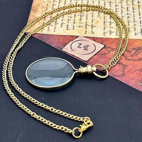 Magnifying Monocle, Pocket Magnifying Glass - Steampunk Retro Gift - Pocket Monocle Costume - Pocket Magnifiers Handmade