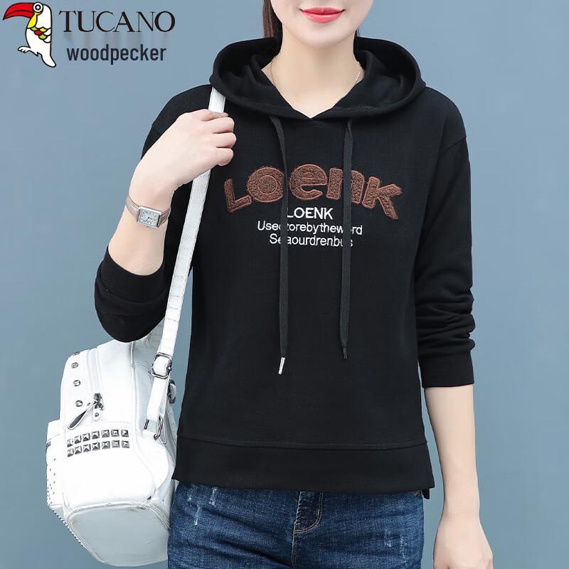Woodpecker Women's Casual Hooded Sweatshirt