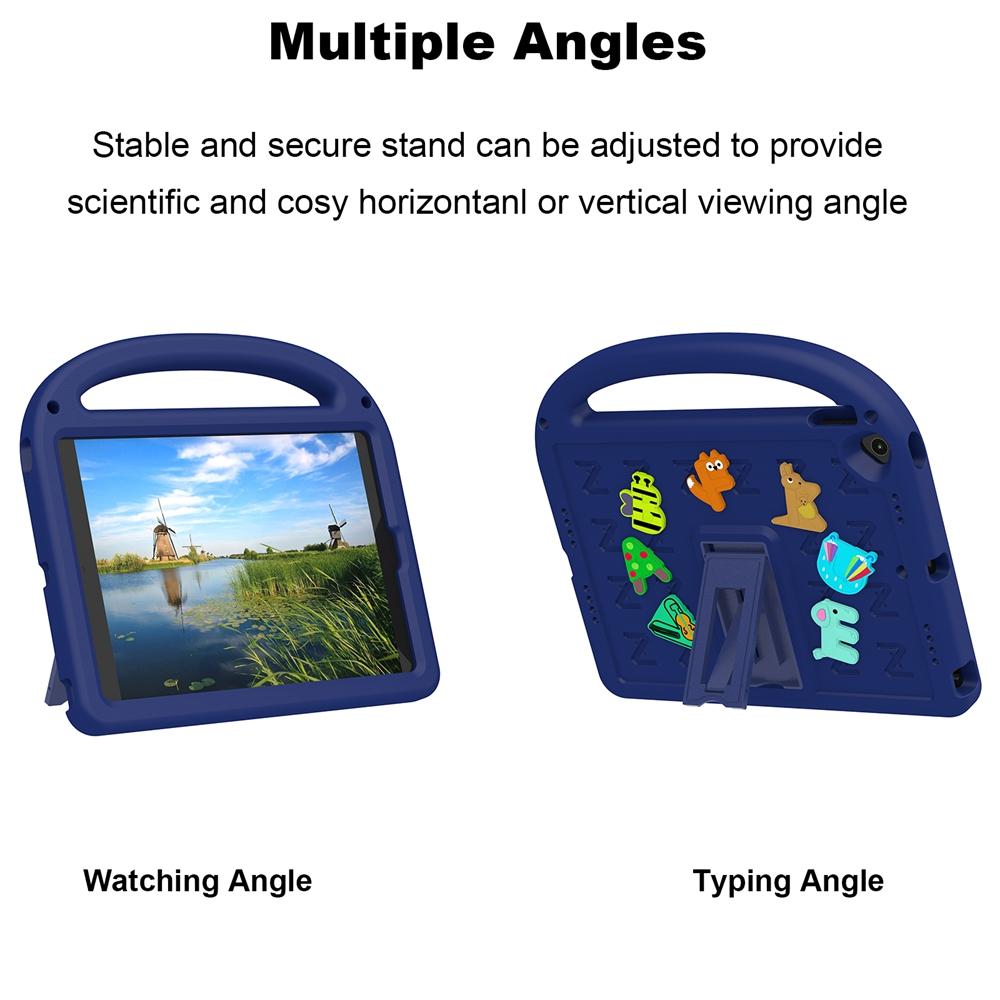 For Apple iPad 10.2 2019 2020 2021 7th 8th 9th Gen A2197 A2270 A2602 Case Kids Safe Cartoon Letter Portable EVA Shockproof Stand Tablet Cover