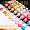 Marie 25 Colori 50ml Pittura Acrilica Metallica Pigmenti Ricchi Brillanti Perlescenti con Flacone Materiale Scolastico Cancelleria
