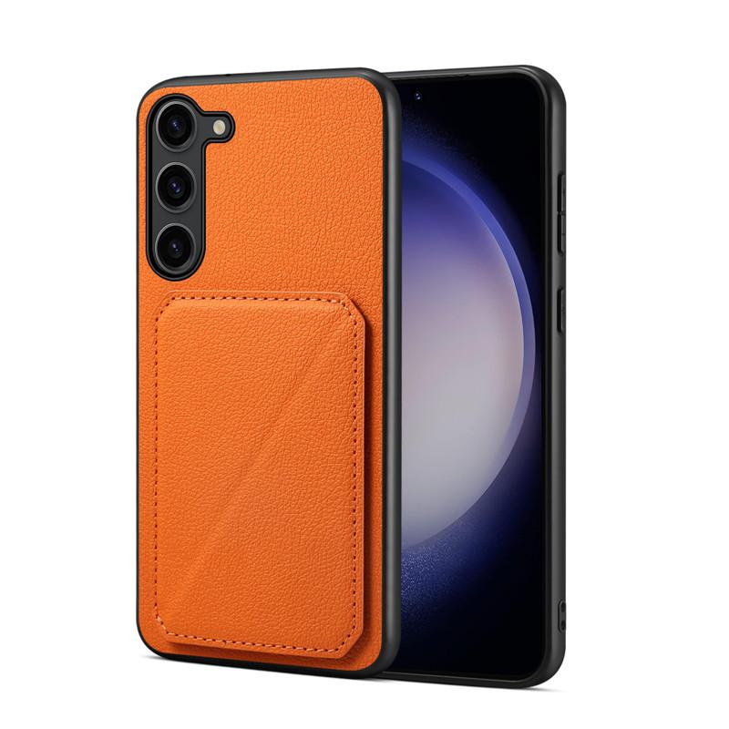 

Кожаный Магнитный Чехол для Телефона Для Samsung Galaxy S24 S23 FE Plus Ultra A34 A53 A54 A51 A52 A31 A32 A33 A05S Держатель с Слотом для Карт Обложка S21 FE оранжевый
