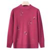 Grandma autumn women's top middle old man winter knitted sweater mother base clothes year 0 old lady sweater
