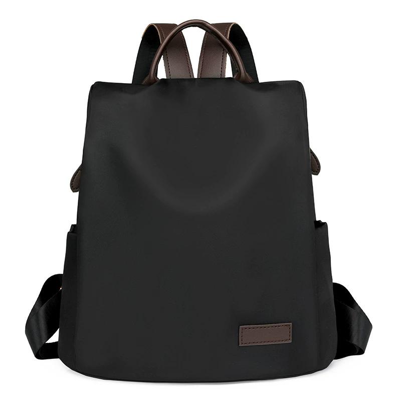 Women Solid Color Backpack Lightweight Large Capacity Nylon Daypack Casual Zipper Shoulder Bag Versatile Backpack for Daily School Travel 1730₽