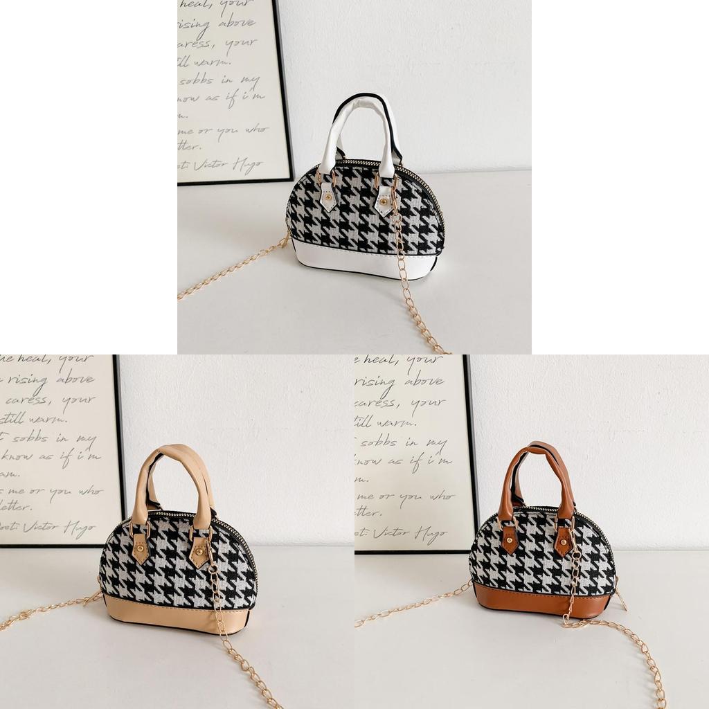 Shell Bag For Kids With Pu Material And Color Block Design For Daily Use
