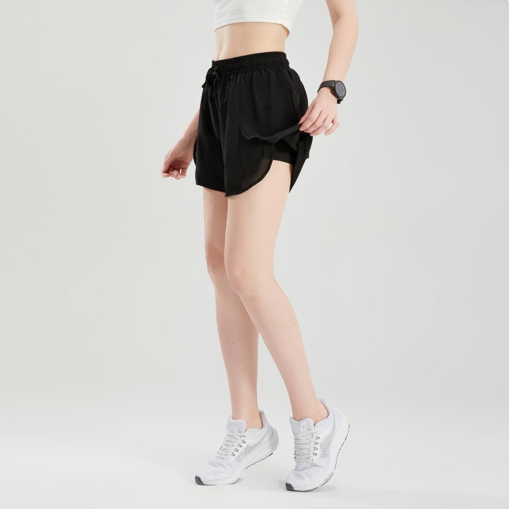 Women's Quick-Dry High-Waist Summer Running Shorts - Breathable, Loose, Anti-Exposure Fitness Pants