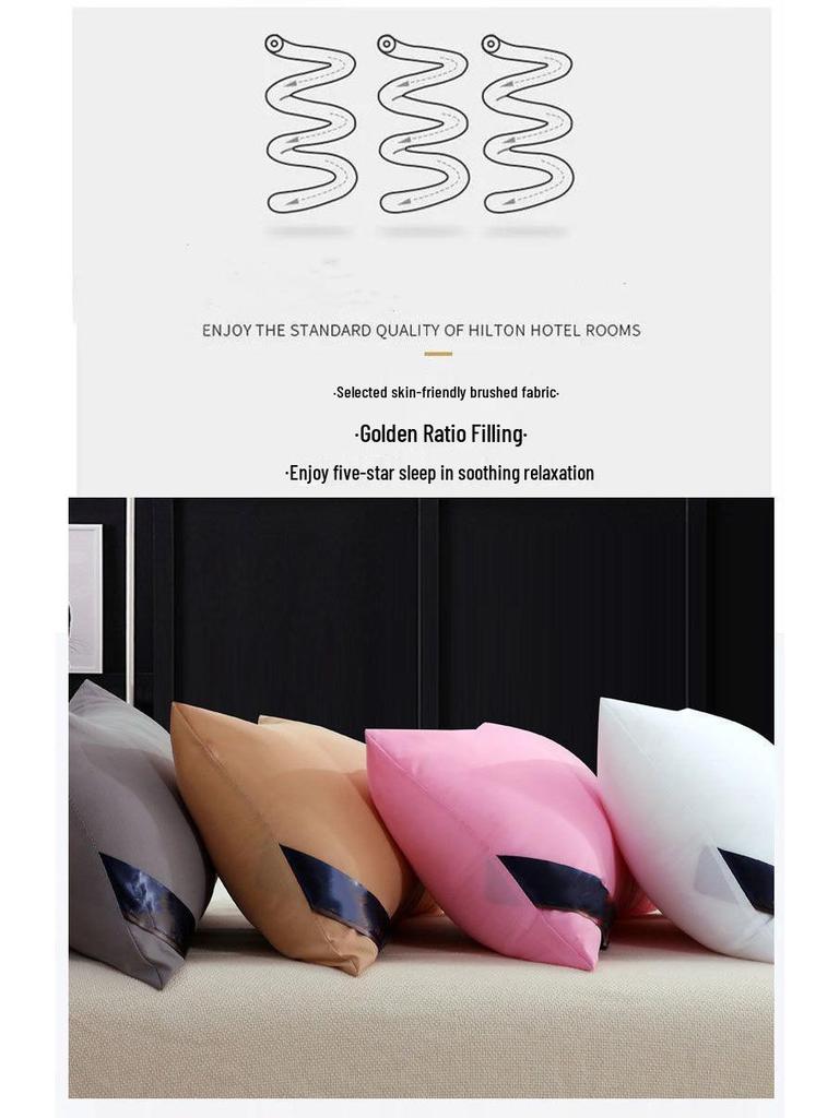 Luxury Hotel-Quality Pillowcase & Neck Support Pillow Set - Pair Pack for Better Sleep