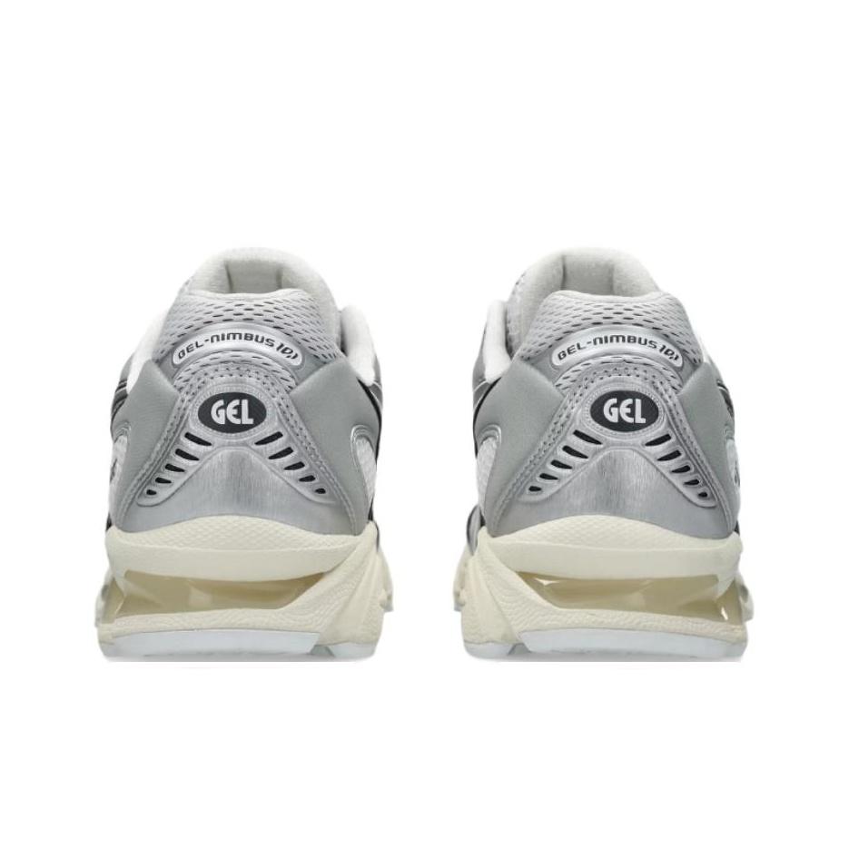 Asics Gel-Nimbus 10.1 Metallic Pack Comfortable Versatile Low-Top Casual Running Shoes Unisex Sneaker Silver 1203A820-100