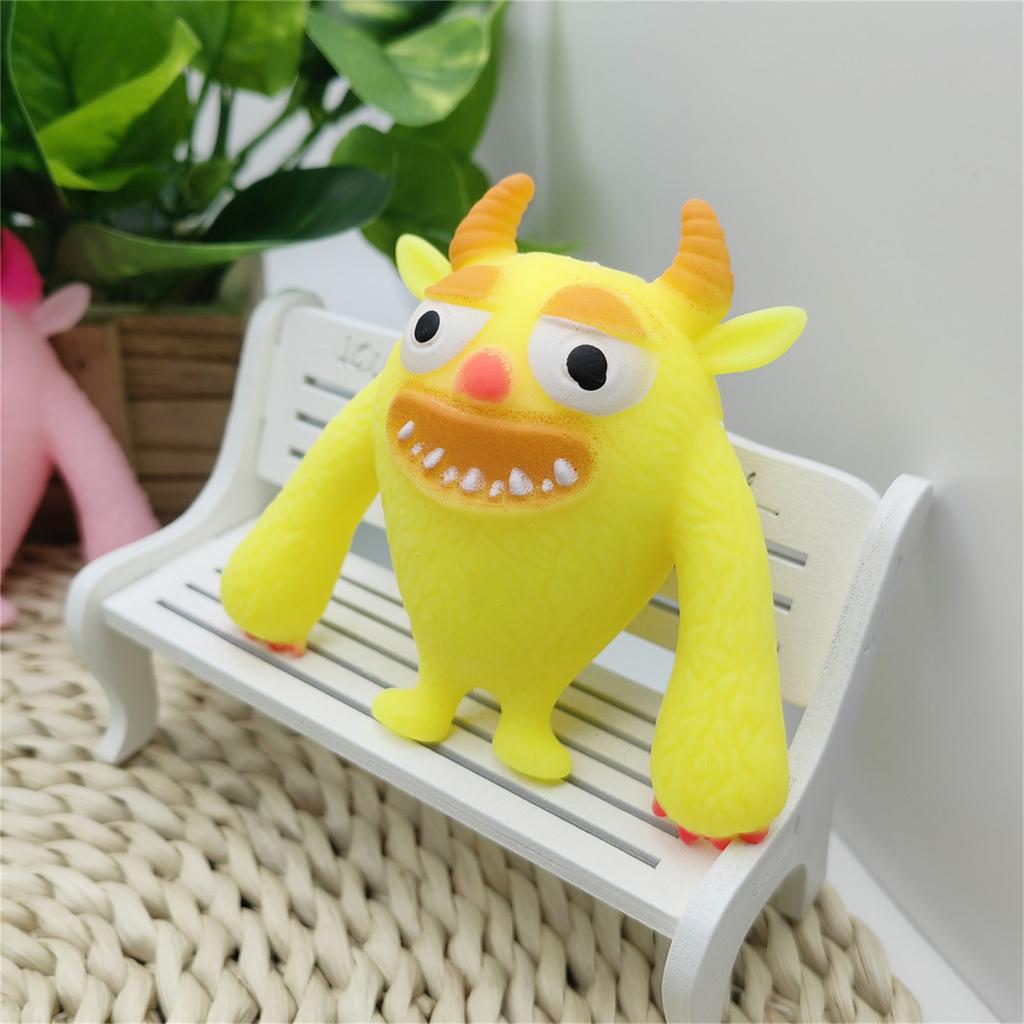 Squishy Monster Stress Relief Toy Soft Squeeze Sensory Figure Durable Flexible Material Fun Shape for Kids and Adults