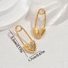 2025 New Hot Sale Women's Earrings Versatile Love Pin Design Geometric Stud Earrings Light Luxury Earrings