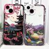 Japanese-Style Landscape Art TPU Case For OPPO Reno 15 14 13 12 11 Pro 15F 14F 13F 12F 11F 7 5 6 Lite 4G 5G A6 A5 A3 Pro A5X A6X