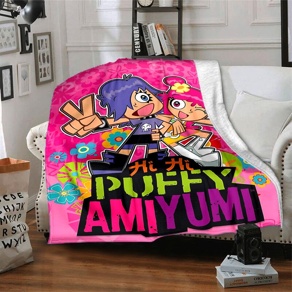 1pc Puffy AmiYumi Blanket Versatile for Couch, Office Bed
