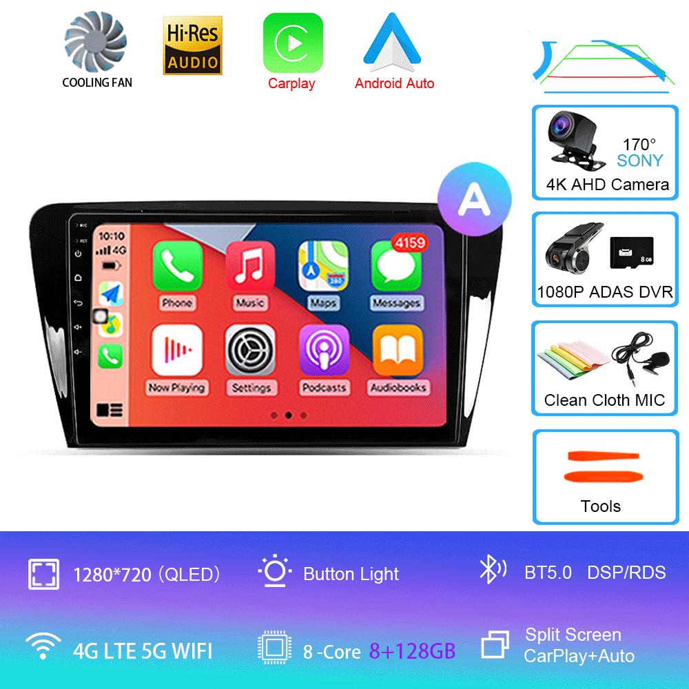 Android 14 Car Radio For Skoda Octavia 3 A7 2013 - 2018 Multimedia Video Player Navigation stereo GPS No 2din 2 din dvd