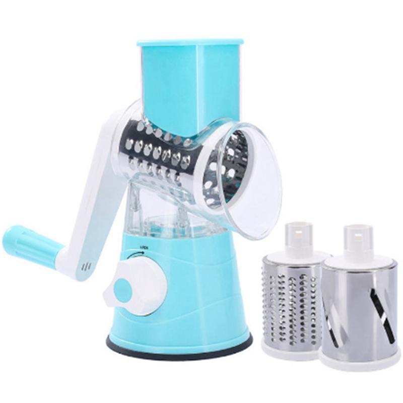 2025+ Multifunctional Vegetable Cutter, Slicer, Square Roller Type Vegetable Cutter, with 3 Blades, Removable, Easy to Clean China Mainland