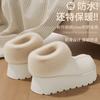 Bag heel snow boots for winter wear casual velvet warm waterproof non-slip wear-resistant thick-soled cotton slippers