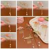Fan Flower Hair Comb Pearl Chinese Style Hair Stick Children's Hairpin  Girl Hair Accessories