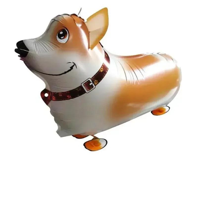 Cute Walking Animals Foil Balloons Pet Cat Giraffe Dinosaur Frog Walk Helium Balloon Baby Shower Birthday Party Decorations 2025