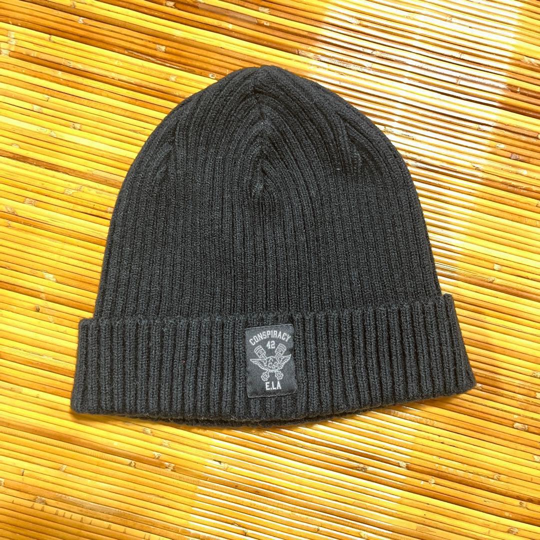 Used Stussy NEIGHBORHOOD Beanie Knit Cap Black