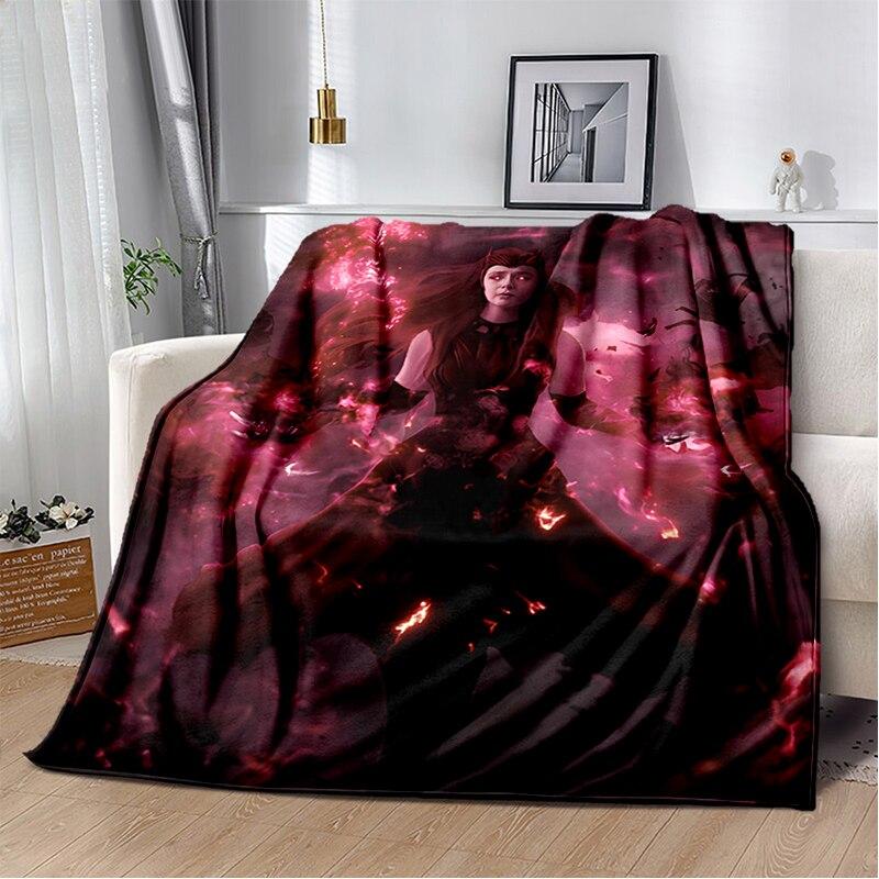 Scarlet Witch blanket sofa bed Plush blanket animation custom blanket  flannel warm soft plush Halloween thin blanket