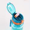 600ml Dinosaur Water Bottle for Kids Water Sippy Cup with Silicone Straw Leakproof Plastic Water Bottles Summer Kids Water Cup