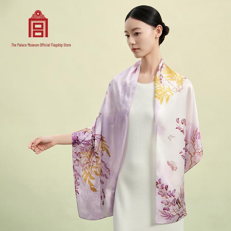 Forbidden City Culture Xizi Makeup Double-Sided Silk Scarf