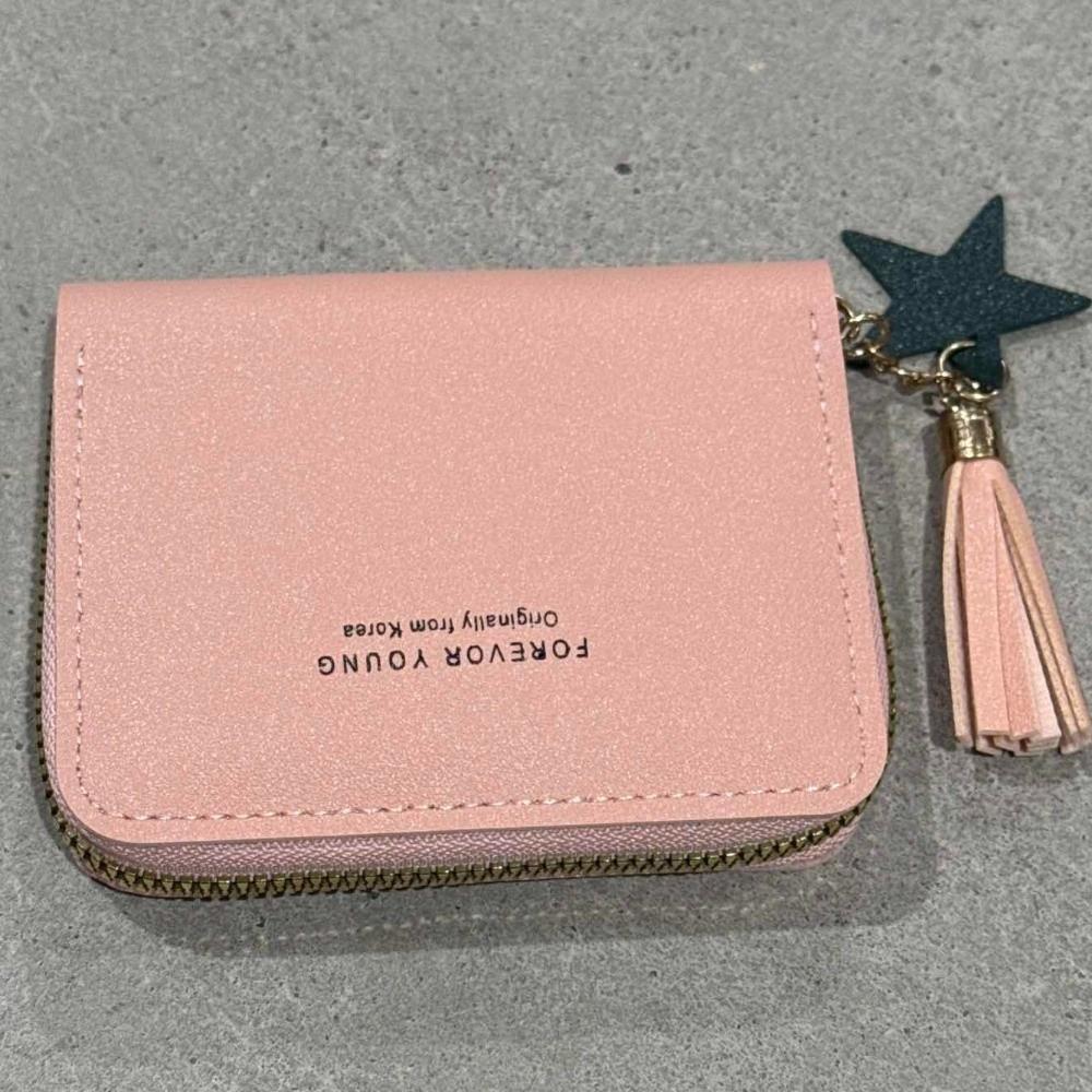 Tassel Letter Multifunctional Handbag Korean Money Bag Women Wallets Small Coin Purse Card Holders