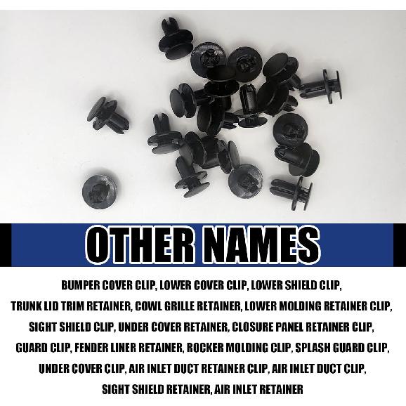 20PCS Fender Liner Push-Type Retainer Clip Fastener, Compatible with Kia Hyundai Elantra Equus Genesis Ioniq Kona Accent Azera Santa Fe Sonata Tucson