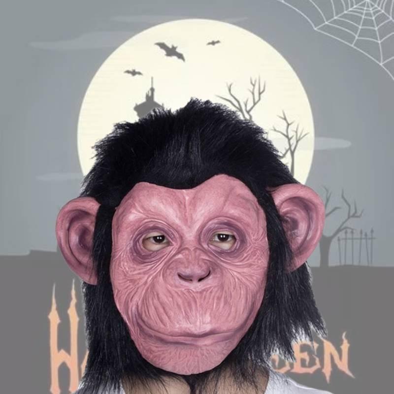 Realistic Latex Monkey King Mask For Halloween And Costume Parties Scary Gorilla Design