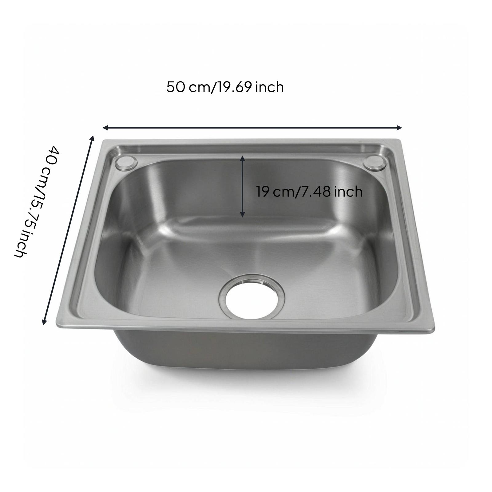 Single Bowl Kitchen Sink Thickened Stainless