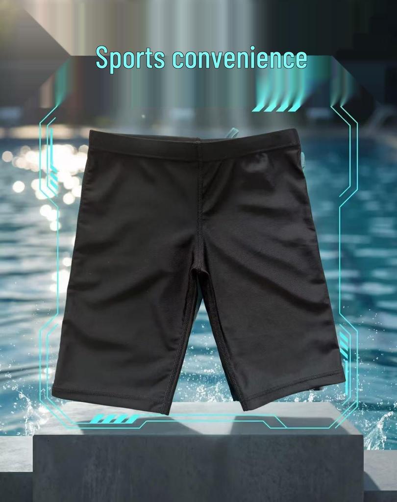 2026 Boys' Quick-Dry Nylon Swim Trunks for Racing - Small, Medium, Large