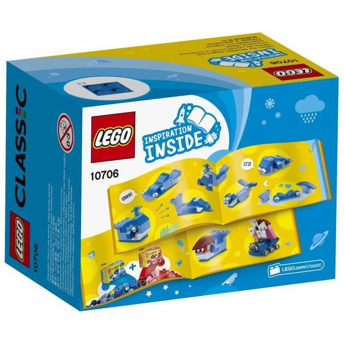 Lego® classic 10706 boîte de construction bleue