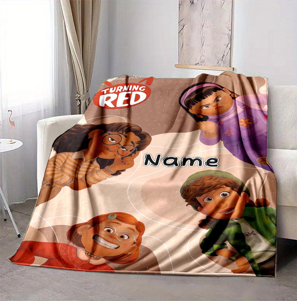 Custom Name Friendship Adventure Flannel Blanket Throw Blanket Soft Warm Sofa Bed Home Decor Unique Gift