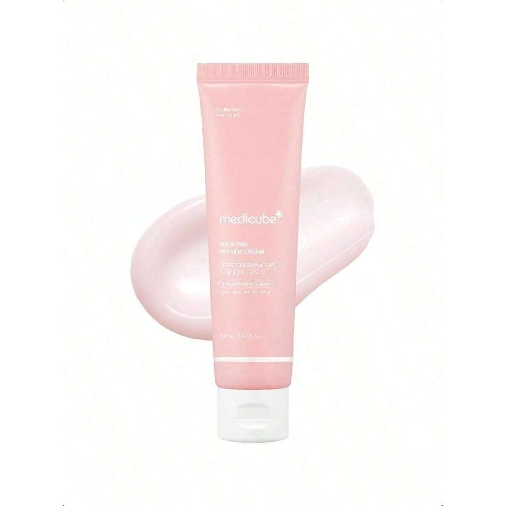 

Medicube Salmon Dna Pdrn Розовый Увлажняющий Крем с Гиалуроновой Кислотой 50 мл Розовый Успокаивающий Крем, Увлажняющий и Подтягивающий, Неровный Тон Кожи, Уход за Порами 50ml Pink Soothing Cream