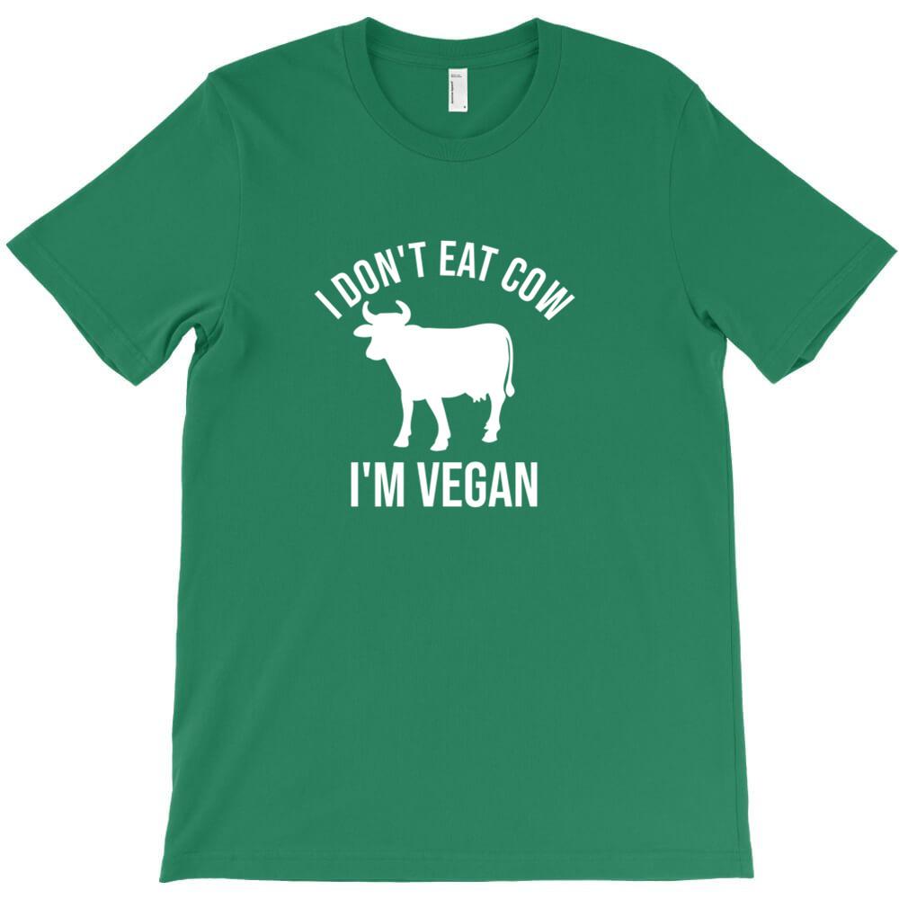 I Don T Eat Cow I M Vegan T Shirt Casual T Shirts Hombre Heisenberg Short