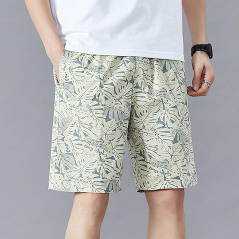 

Quality Fashion Print Shorts Men Hawaii Beach Casual Shorts Outdoor Sports Elastic Waist 6XL Oversize Red Baggy Half Pants 6XL