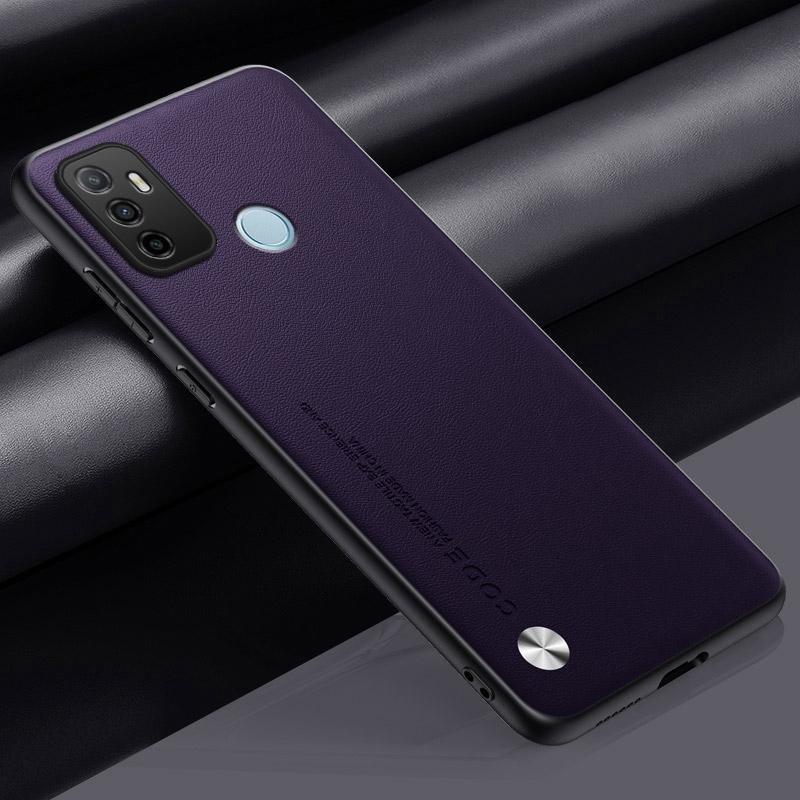 Luxury PU Leather Case For OPPO A53 A53S Back Cover Matte Silicone Full Protection Phone Case For OPPO A32 A33 4G 2020 A53 S