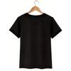 [Casual Flower T-shirt] Women's Casual Flower Pattern Printed T-shirt | Short-sleeved Round Neck, Spring and Summer, Vacation, Machine Washable,