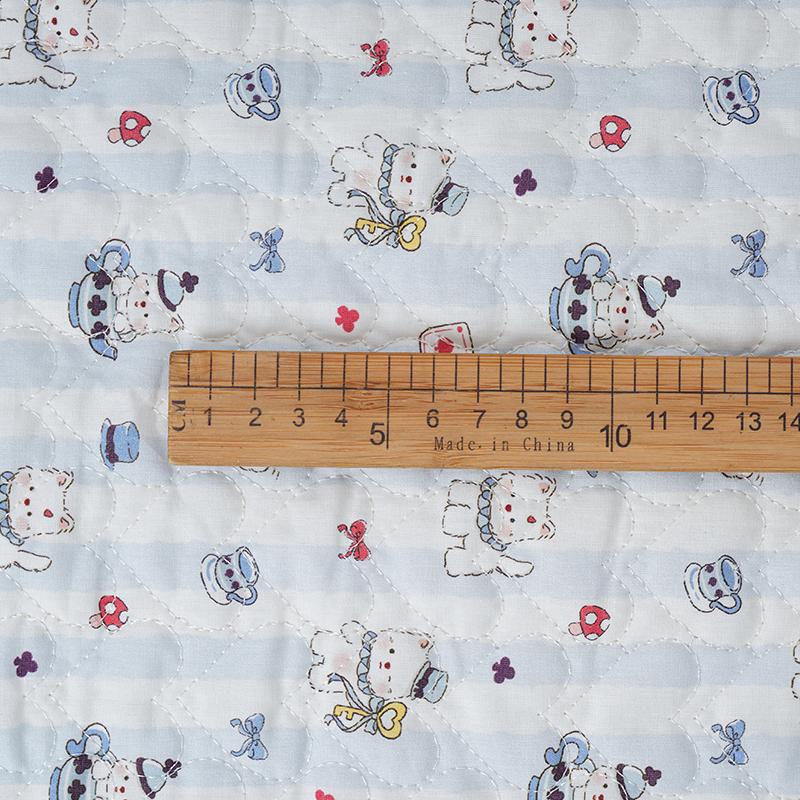 0.5m/1m Puppy Printed Heart-shaped Quilted Cotton Fabric For Sewing Gloves Children's  Jackets Makeup Bags Handmade DIY Fabric