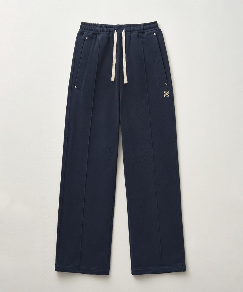 Seteo Cotton Elastic Waist Sweatpants Classic Navy (Type A)