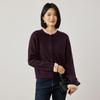 Northern Deer Women's Merino Wool Ruffle Cardigan