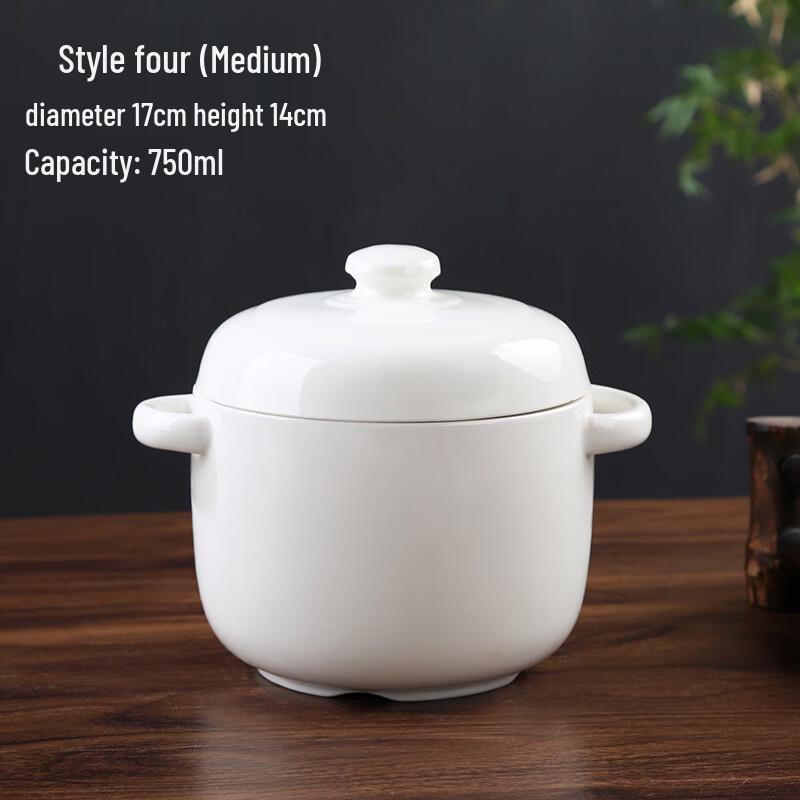 Ceramic Double Boiler Stew Pot