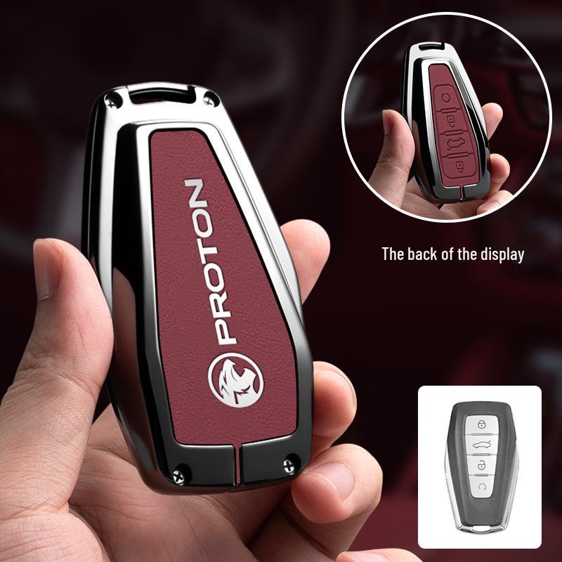 Proton X70 Key Cover: Customizable Car Key Case with Proton Logo.